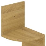 vidaXL Étagère d'angle murale chêne sonoma 19x19x123cm bois ingénierie