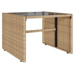 vidaXL Salon de jardin avec coussins 4 Pièces beige résine tressée