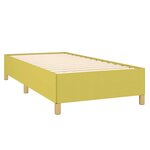 vidaXL Cadre de lit Vert 90x190 cm Tissu