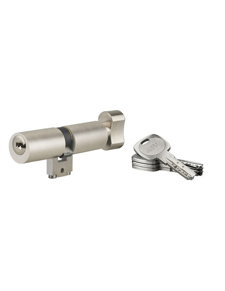 THIRARD - Cylindre adaptateur rond à bouton T2 BLCT  38Bx38mm  diamètre 22mm  4 clés