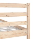 vidaXL Cadre de lit sans matelas bois massif 140x200 cm
