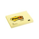 Bloc 100 Notes adhésives 102 x 76 mm jaune POST-IT