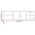 vidaXL Étagère murale chêne fumé 102x30x29 cm bois d'ingénierie