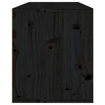 vidaXL Armoires murales Noir 80x30x35 cm Bois de pin massif