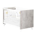 Lit Bébé style scandinave 120 x 60 cm - Gris