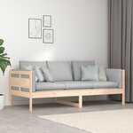 vidaXL Lit de jour Bois massif de pin 90x190 cm