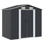 vidaXL Abri de stockage pour jardin Anthracite Acier 204x132x186 cm