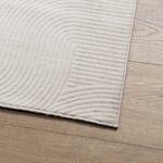 vidaXL Tapis IZA poils courts style scandinave crème 160x230 cm