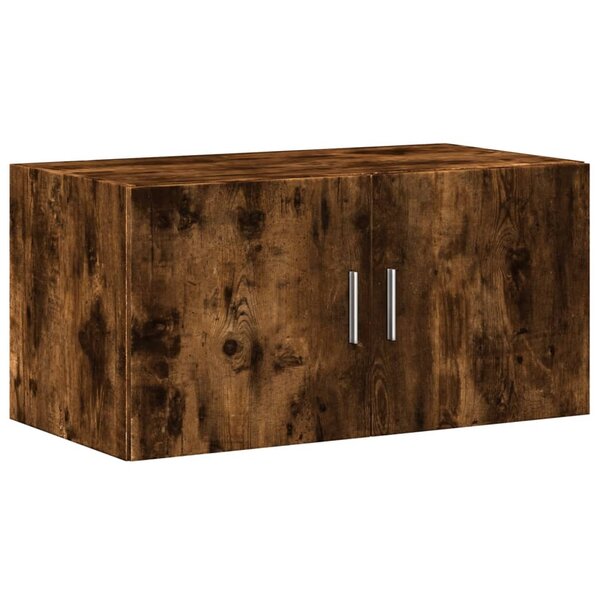 vidaXL Armoire murale chêne fumé 80x42 5x40 cm bois d'ingénierie