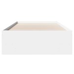 vidaXL Cadre de lit blanc 90x200 cm bois d'ingénierie
