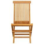 vidaXL Chaises de jardin et coussins anthracite lot de 6 Bois de teck