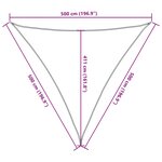 vidaXL Voile d'ombrage 160 g/m² Vert clair 5x5x5 m PEHD