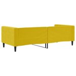 vidaXL Lit de repos jaune 90x200 cm velours