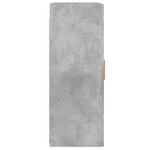 vidaXL Armoires murales 2 Pièces gris béton bois d'ingénierie
