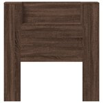 vidaXL Armoire tête de lit avec LED chêne marron 100x16 5x103 5 cm