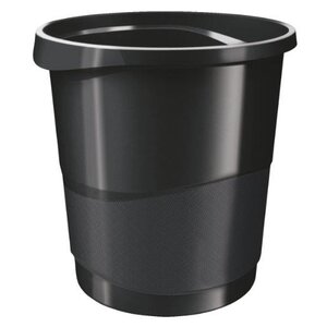 Corbeille à papier Vivida 14 litres H 30,5 cm noir ESSELTE