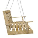 vidaXL Balancelle Bois de pin imprégné 155x65x60 cm