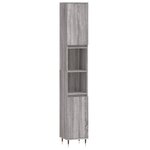 vidaXL Ensemble d'armoires de salle de bain 3 Pièces sonoma gris