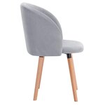Chaise de salle à manger pieds bois gris 19_0000465