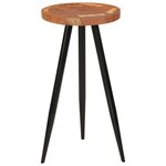 vidaXL Table de bar en rondins Ø53x105 cm bois d'acacia solide
