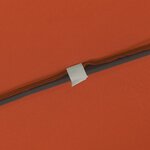 Parasol de jardin carré vidaXL 295x245 cm Terracotta