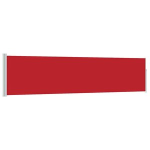 vidaXL Auvent latéral rétractable de patio 120x500 cm Rouge