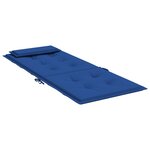 vidaXL Coussins de chaise à dossier haut lot de 6 bleu royal