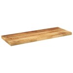vidaXL Dessus de table rectangulaire bois massif de manguier brut