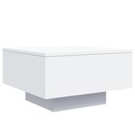 vidaXL Table basse blanc 55x55x31 cm bois d'ingénierie