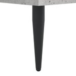 vidaXL Cadre de lit gris béton 90x190 cm bois d'ingénierie