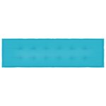 vidaXL Coussin de banc de jardin - Turquoise  180x50x4 cm  Tissu Oxford