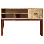 vidaXL Table console 115x30x76 cm Bois de manguier massif brut