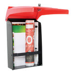 Boîte aux lettres en plastique profirst mail pm 780 noire/rouge