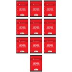 Feuillets mobiles 21x29 7 cm 100 pages grands carreaux jaunes 80g x 10 CONQUÉRANT