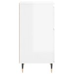 vidaXL Buffets 2 Pièces blanc brillant 40x35x70 cm bois d'ingénierie