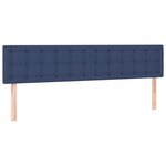 vidaXL Têtes de lit 2 Pièces Bleu 90x5x78/88 cm Tissu
