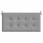 vidaXL Coussin de banc de jardin gris 100x50x4 cm tissu oxford