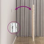 vidaXL Tête de lit murale 141x3x91 5 cm Bois massif de pin