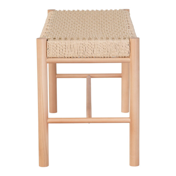 Banc en hêtre couleur bois 35 x 80 x 45 cm