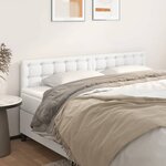 vidaXL Têtes de lit 2 Pièces Blanc 100x5x78/88 cm Similicuir