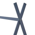 vidaXL Cadre de lit d'enfant Gris Bois de pin massif 80x160 cm