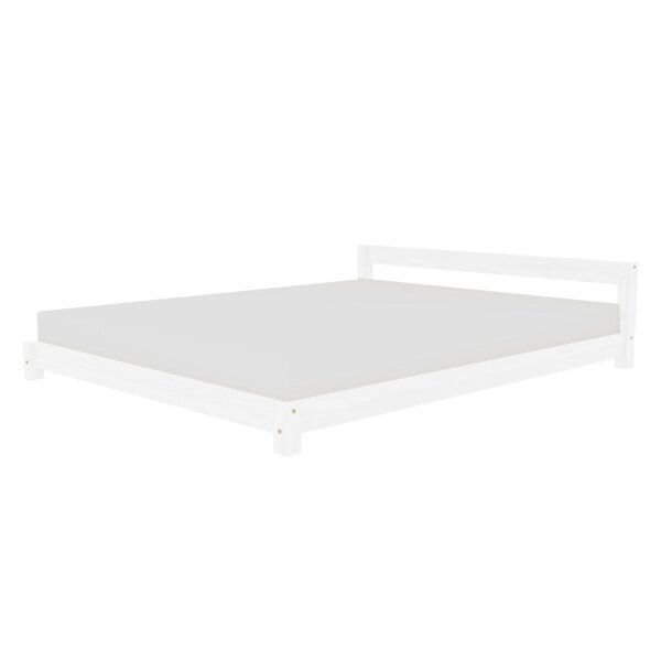 Lit double scandinave COMFY 200 x 200 blanc