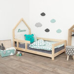 Lit cabane enfant POPPI 140 x 200 verni 2