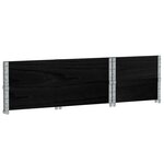vidaXL Jardinière noir 100x50 cm bois massif de pin