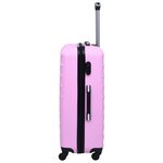 vidaXL Ensemble de valises rigides 2 Pièces Rose ABS