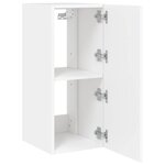 vidaXL Meubles TV muraux avec lumières LED 2 Pièces blanc 30 5x35x70 cm