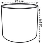 Pot de fleurs Rond B.FOR - Plastique - Ø 30 - Leaf Green