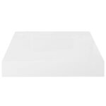 vidaXL Étagère murale flottante 2 Pièces Blanc brillant 23x23 5x3 8cm MDF