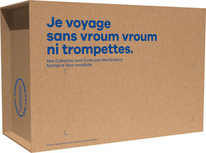 Colissimo Prêt-à-Envoyer France - Boîte double usage de taille L - 5 kg - Colis serré