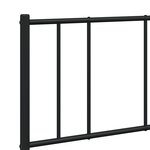 vidaXL Cadre de lit métal sans matelas avec pied de lit noir 120x190cm